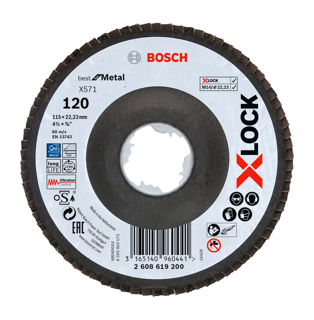 Disco de láminas X571 Best for Metal X-LOCK 115mm Bosch