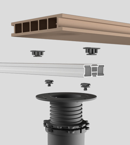 Caja 100 ud Clip para Rastrel Aluminio Peygran PEYGRAN - 2