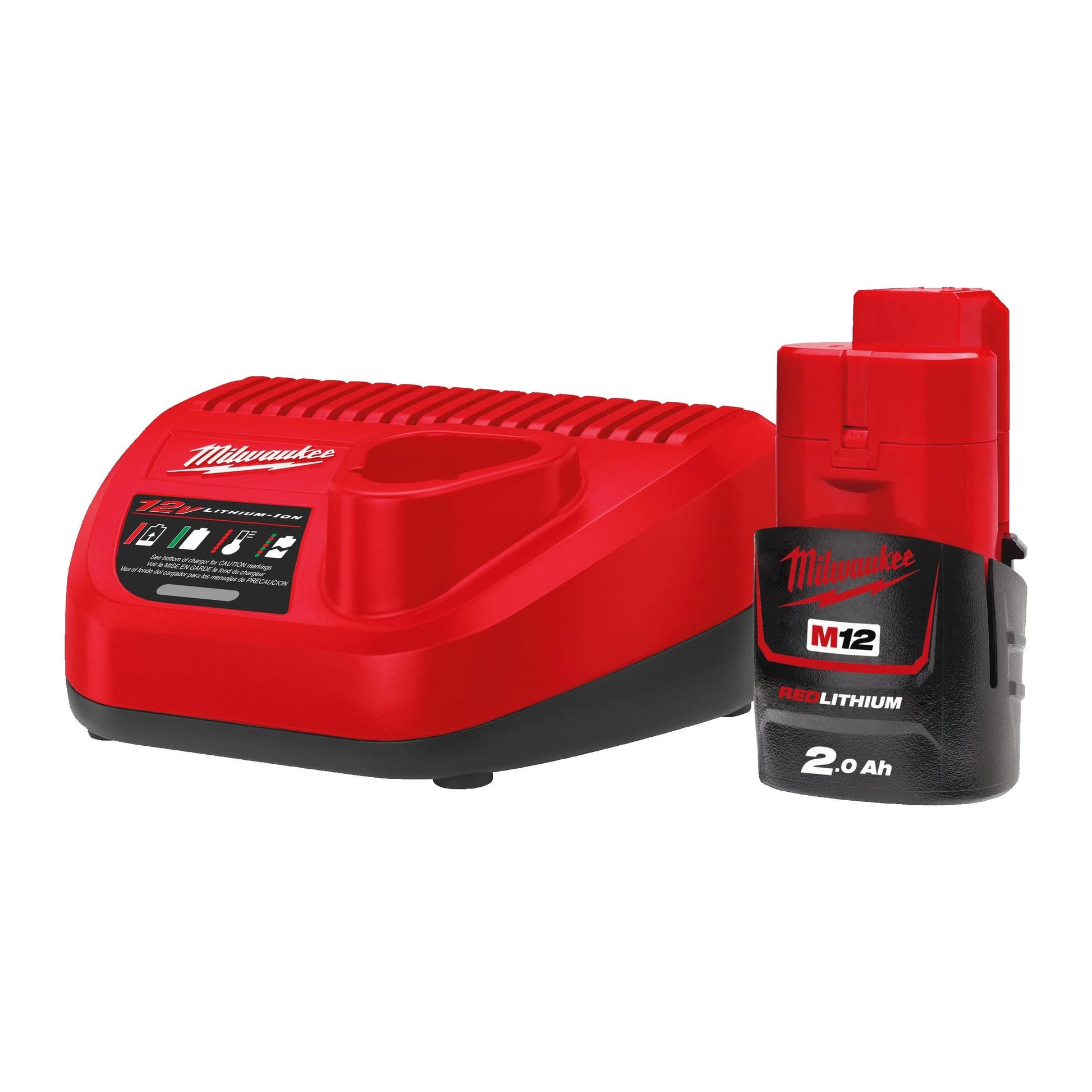 KIT Cargador + Batería 2Ah Milwaukee M12 NRG-201 MILWAUKEE - 1