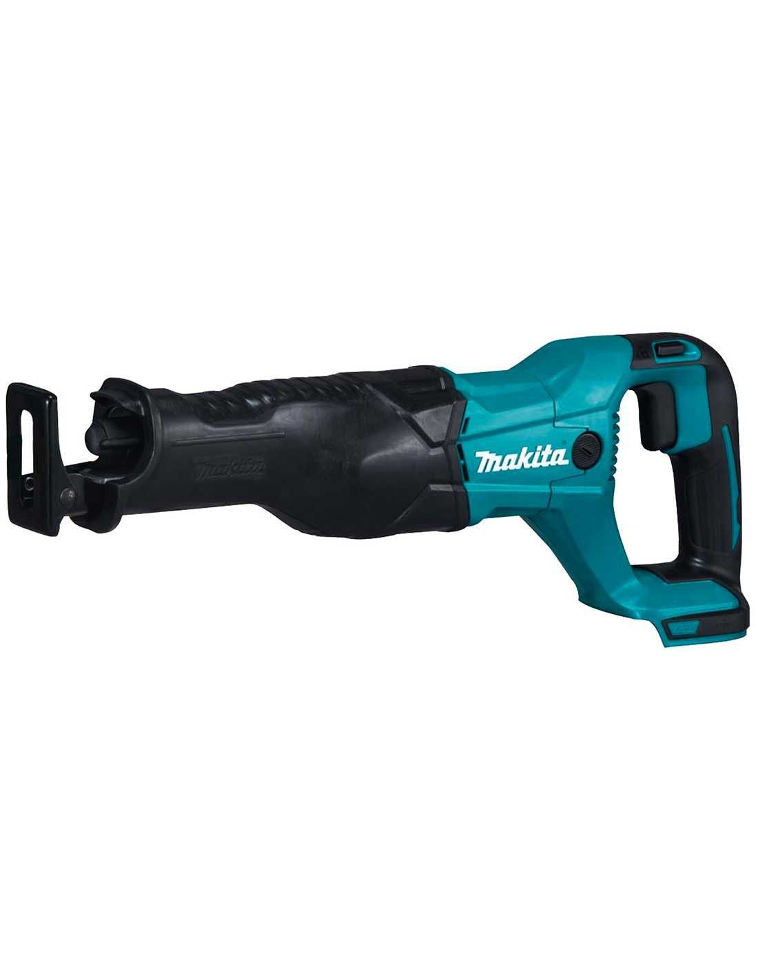 Kit Makita Taladro Percutor DHP482 + Sierra Sable DJR186 + 2bat 5Ah + cargador + bolsa DLX2186BL2