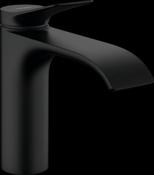 Vivenis Mezclador monomando de lavabo 110 sin vaciador automático negro mate Hansgrohe HANSGROHE - 1