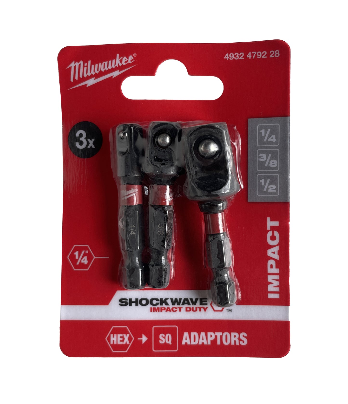 Conjunto de 3 adaptadores SHOCKWAVE IMPACT DRILL Milwaukee MILWAUKEE - 2