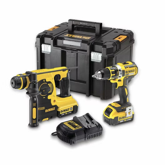 Kit Dewalt Taladro DCD790 + Martillo SDS-PLUS DCH253 + 2bat 4Ah + Cargador + TSTAK VI DCK273M2T  - 1