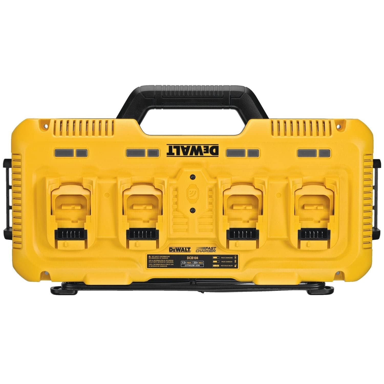 Cargador rápido de 4 puertos DeWalt DCB104 18V Li-ion XR DEWALT - 1