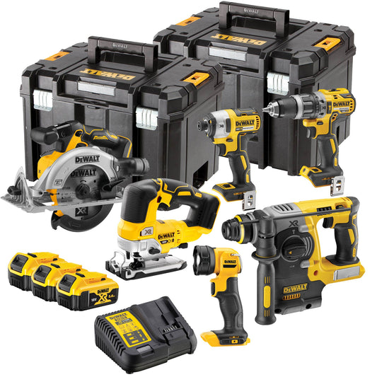 Kit 6 herramientas 18V + 3bat 5Ah + Cargador DCB115 + 2x TSTAK Dewalt DCK690P3T DEWALT - 1