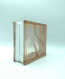 Bloque de vidrio Clear Wave 19x19x8 cm transparente