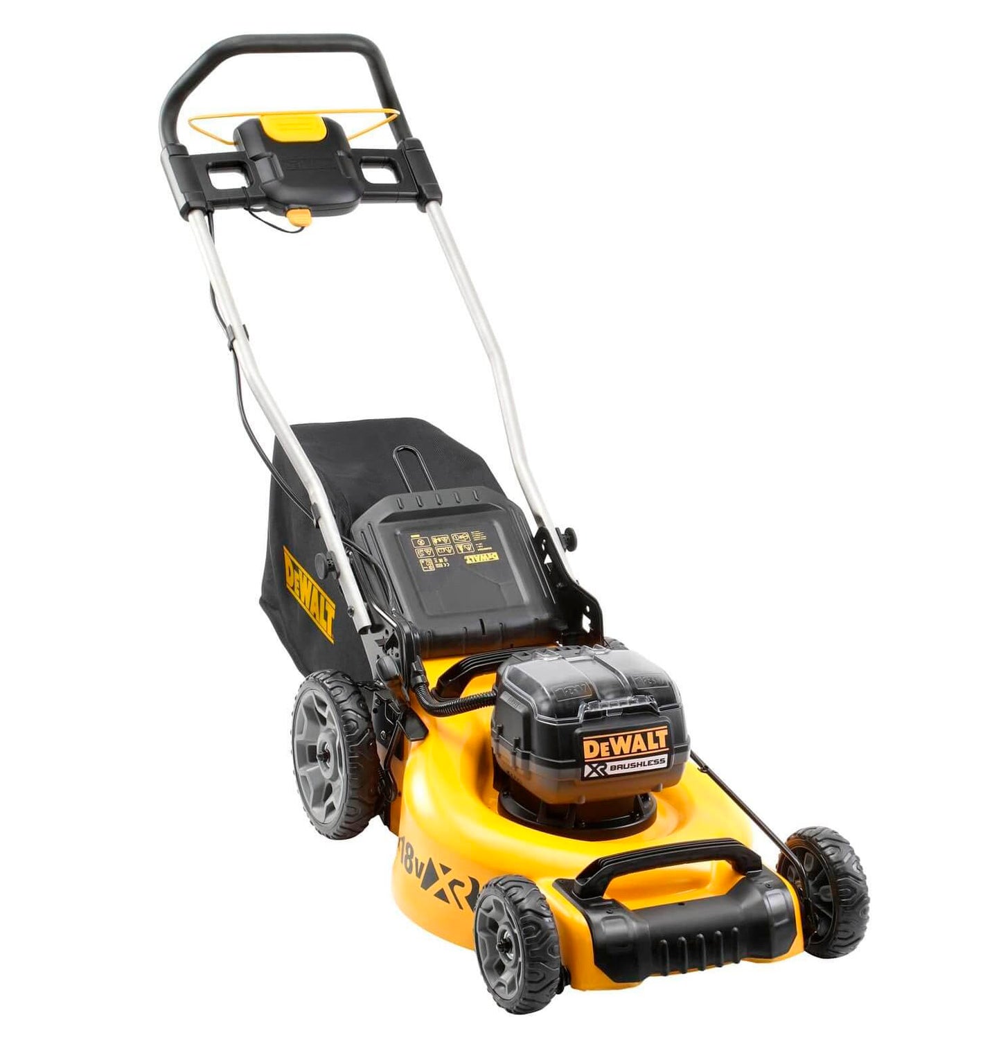 Cortacésped sin escobillas XR 2x18V 48cm + 2bat 5Ah + Cargador Dewalt DCMW564P2