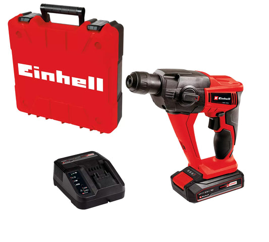 Martillo Perforador SDS-Plus 18V 1.2J con batería 2,5Ah y maletín Einhell TE-HD 18 Li Kit