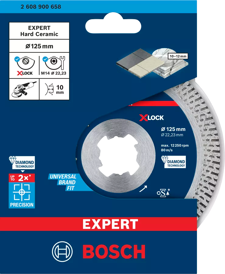 Diamond blade 125mm Expert Hard Ceramic Bosch