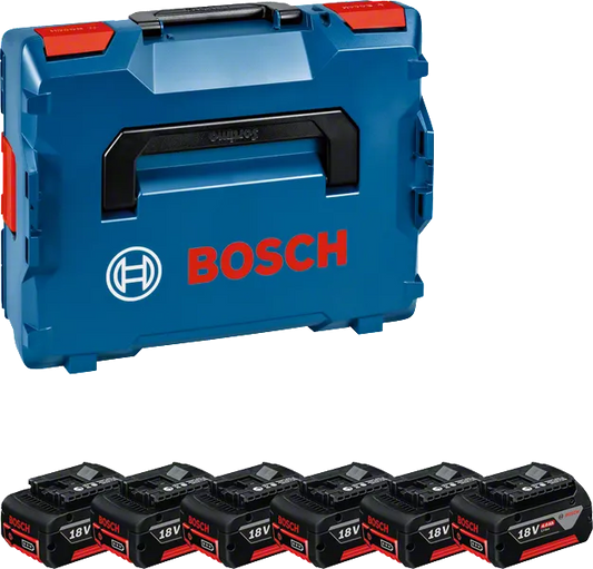 Pack 18V con 6 baterias 4Ah con Maletin Bosch