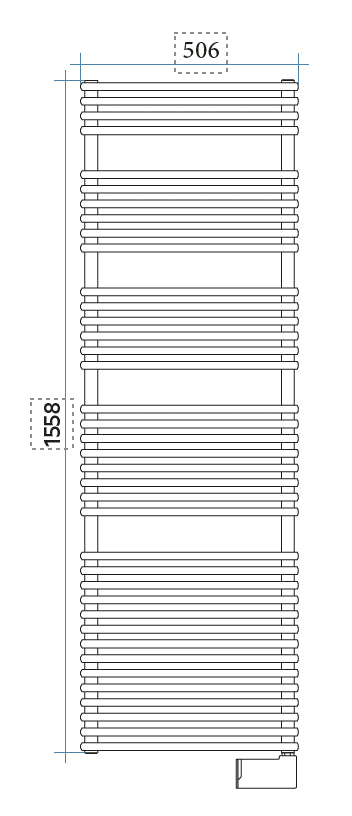 Toallero radiador eléctrico Flauto IRSAP  - 4