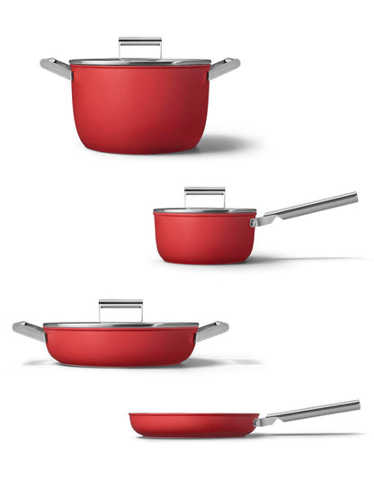 Conjunto 4 piezas menaje para cocina Rojo Mate Smeg SMEG - 1